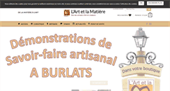 Desktop Screenshot of lart-et-la-matiere.org